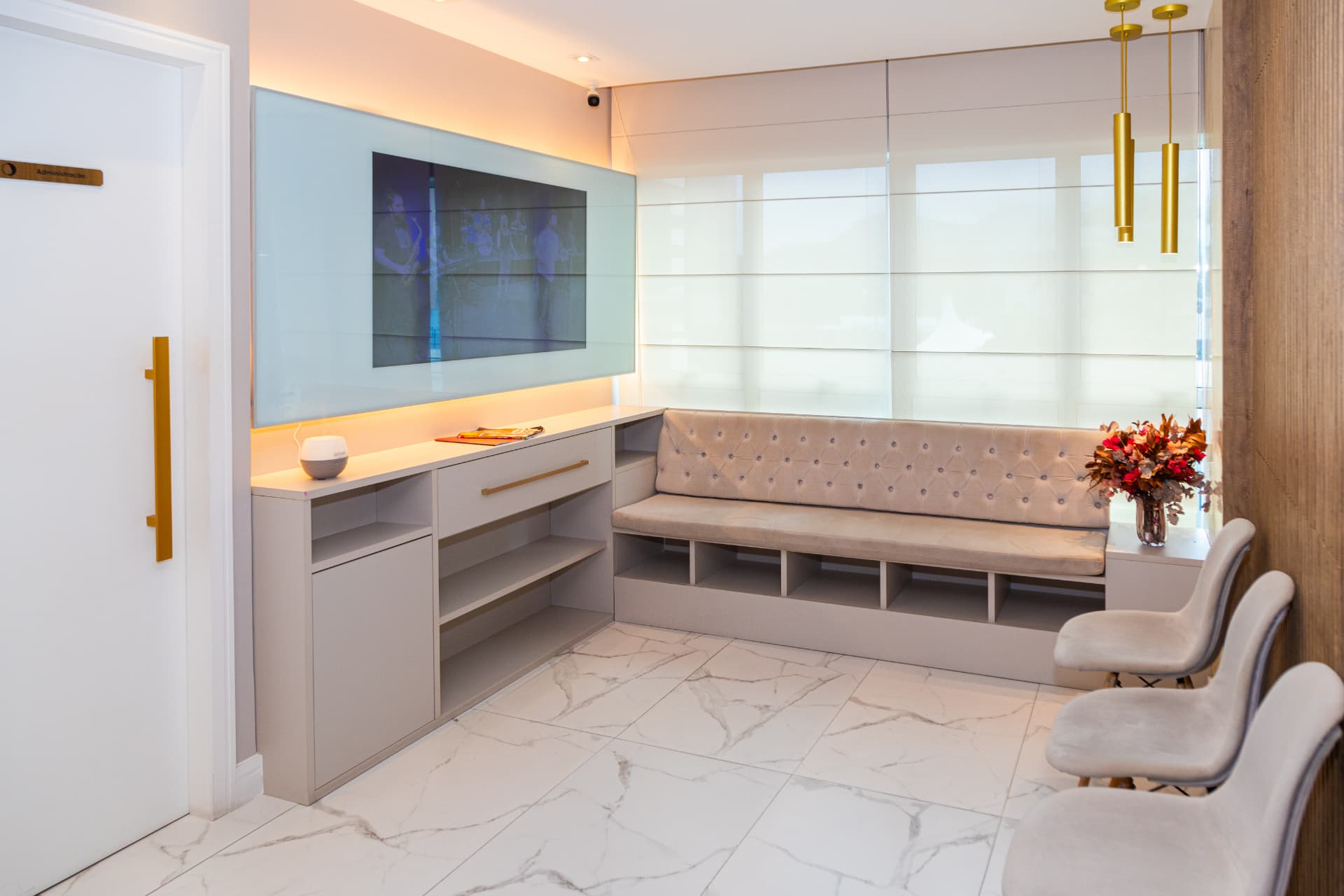 Sala de espera da clínica